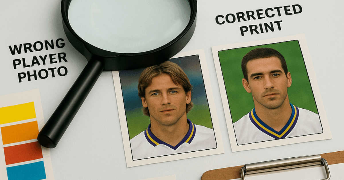 Printing Errors That Became Relics in Football Albums