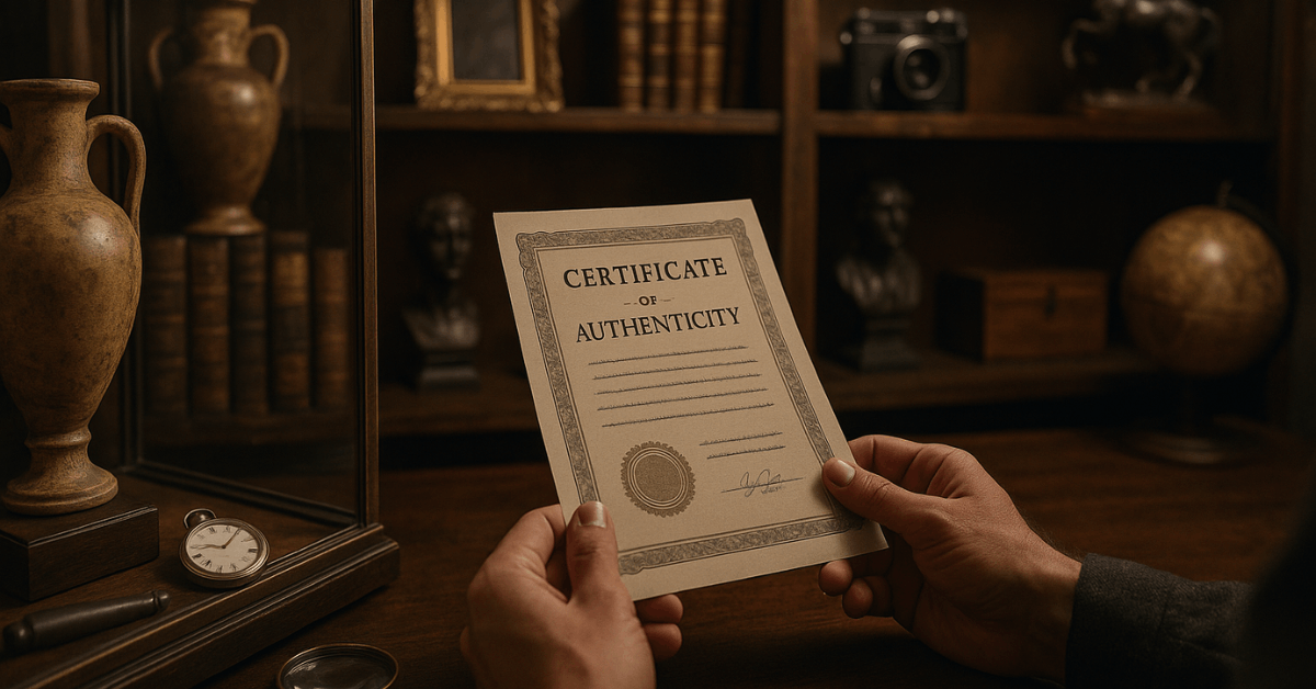 The Importance of Authenticity Certificates in Collections